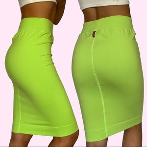 Hard Tail Neon Green Skirt